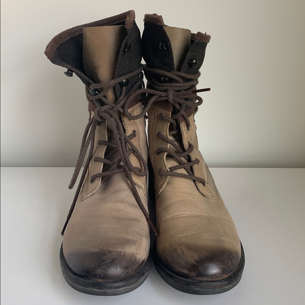 free people X Matisse Moto boots combat tan